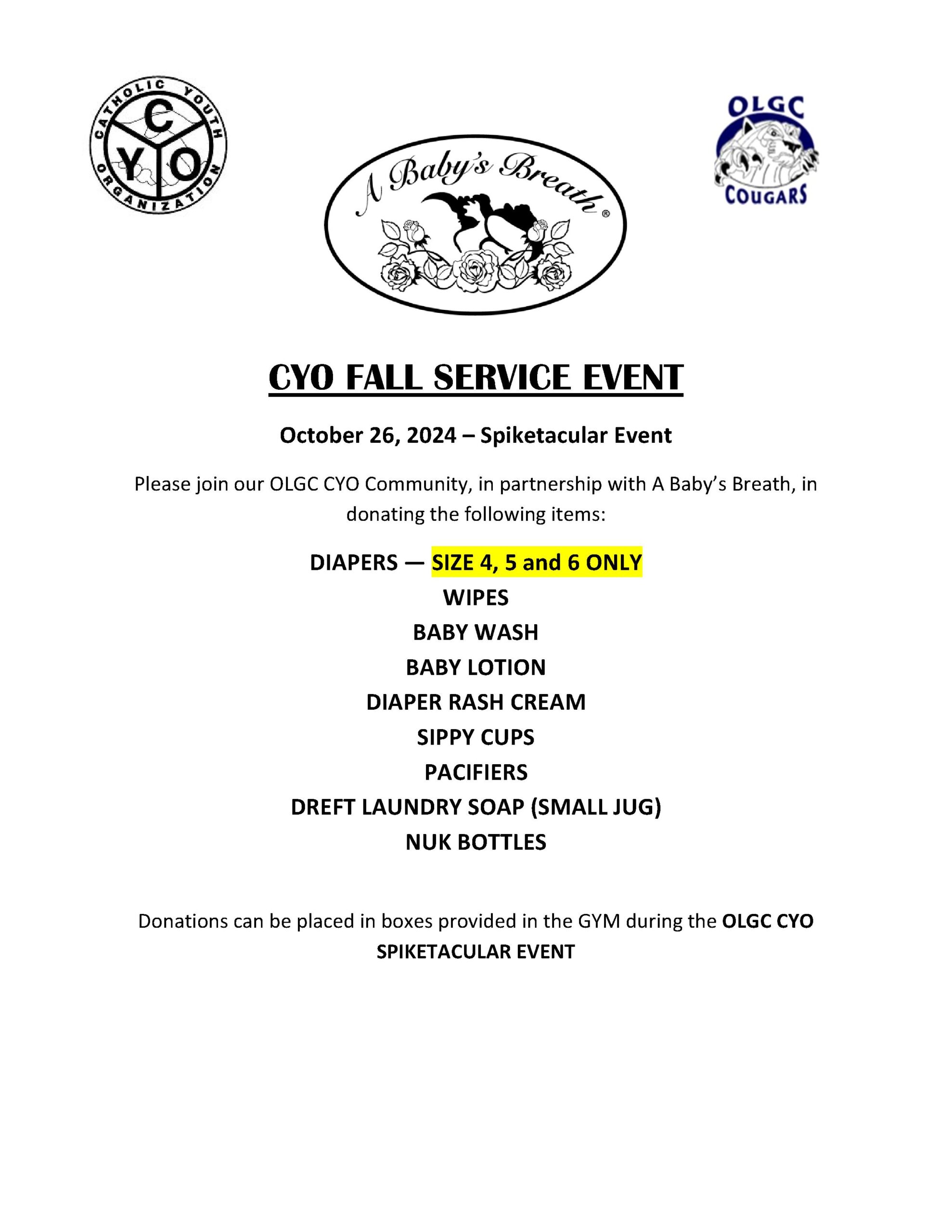 2024 Fall Service Event